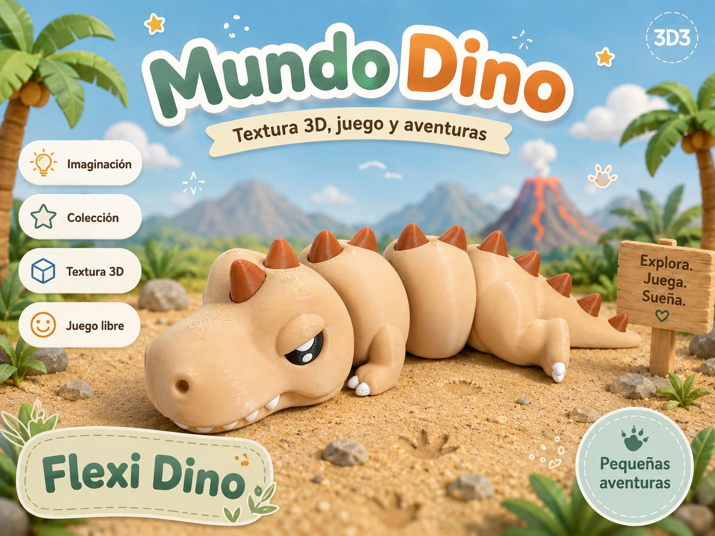 Rex — Dinosaurio Flexi Articulado